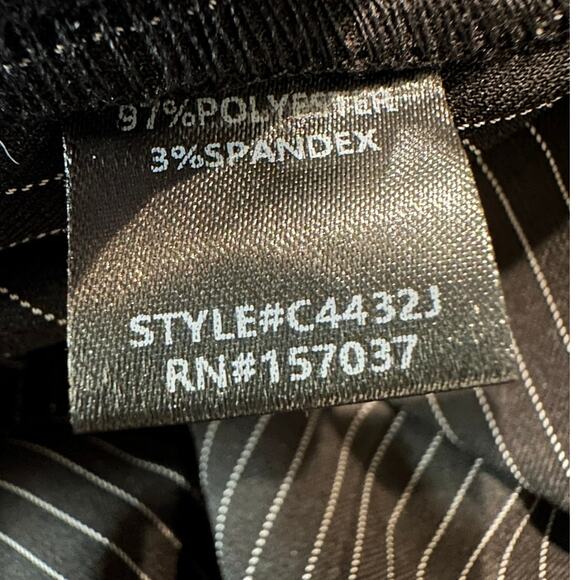 Et Clet – Pinstripe Halter Jumpsuit – Black – Size Small - Picture 3 of 4